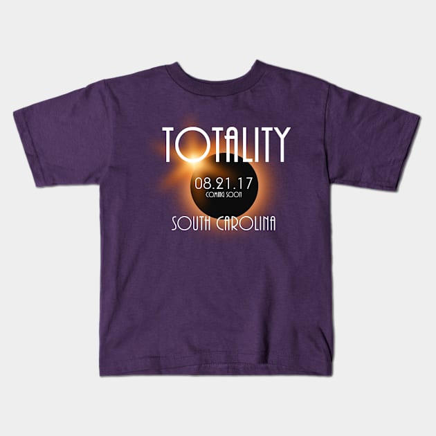 Total Eclipse Shirt - Totality SOUTH CAROLINA Tshirt, USA Total Solar Eclipse T-Shirt August 21 2017 Eclipse T-Shirt T-Shirt Kids T-Shirt by BlueTshirtCo